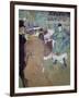 Quadrille in the Moulin Rouge, 1885-Henri de Toulouse-Lautrec-Framed Giclee Print