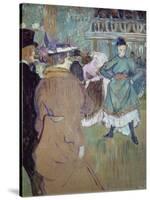 Quadrille in the Moulin Rouge, 1885-Henri de Toulouse-Lautrec-Stretched Canvas