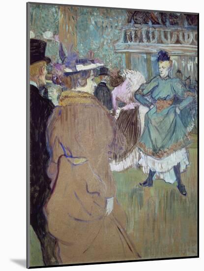 Quadrille in the Moulin Rouge, 1885-Henri de Toulouse-Lautrec-Mounted Giclee Print