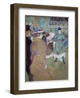 Quadrille in the Moulin Rouge, 1885-Henri de Toulouse-Lautrec-Framed Giclee Print