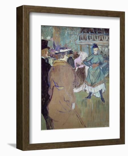 Quadrille in the Moulin Rouge, 1885-Henri de Toulouse-Lautrec-Framed Giclee Print