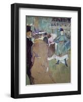 Quadrille in the Moulin Rouge, 1885-Henri de Toulouse-Lautrec-Framed Giclee Print