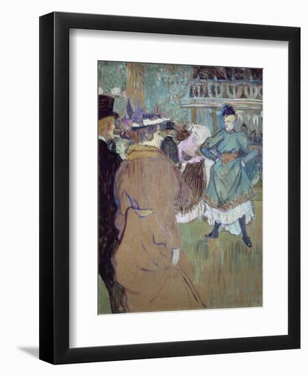 Quadrille in the Moulin Rouge, 1885-Henri de Toulouse-Lautrec-Framed Giclee Print