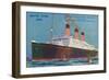 Quadruple-Screw R.M.S Majestic of the White Star Line, C1920S-null-Framed Premium Giclee Print