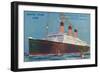 Quadruple-Screw R.M.S Majestic of the White Star Line, C1920S-null-Framed Premium Giclee Print