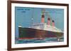 Quadruple-Screw R.M.S Majestic of the White Star Line, C1920S-null-Framed Giclee Print