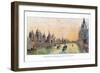 Quai D'Orsay, Paris World Exposition, 1889-null-Framed Giclee Print