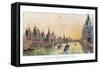 Quai D'Orsay, Paris World Exposition, 1889-null-Framed Stretched Canvas