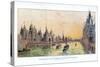 Quai D'Orsay, Paris World Exposition, 1889-null-Stretched Canvas