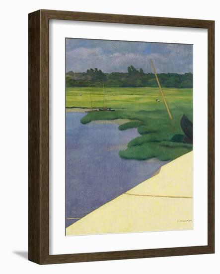 Quai de Berville, 1918-Félix Vallotton-Framed Premium Giclee Print