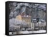 Quai De France Along the Isere River, Grenoble, Isere, French Alps, France-Walter Bibikow-Framed Stretched Canvas
