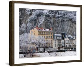 Quai De France Along the Isere River, Grenoble, Isere, French Alps, France-Walter Bibikow-Framed Photographic Print