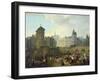 Quai De Gesvres, the Palais and Notre Dame Pump, C.1791-Jacques Albert Senave-Framed Giclee Print