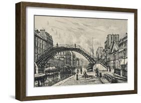 'Quai de Jemmapes', 1915-Lucien Gautier-Framed Giclee Print