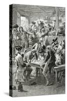 Quai De La Ferraille, 19th Century-Frederic Lix-Stretched Canvas