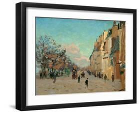 Quai de la Gare, effet de neige, 1880 Quai de la Gare, snow. Canvas, 50,5 x 61,2 cm R. F.1937-29.-Jean-Baptiste-Armand Guillaumin-Framed Giclee Print