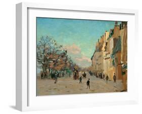 Quai de la Gare, effet de neige, 1880 Quai de la Gare, snow. Canvas, 50,5 x 61,2 cm R. F.1937-29.-Jean-Baptiste-Armand Guillaumin-Framed Giclee Print