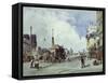 Quai De La Greve, Paris, in 1837-Thomas Shotter Boys-Framed Stretched Canvas