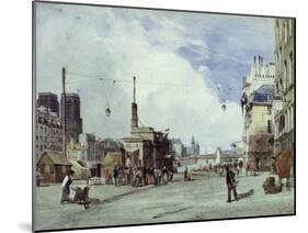 Quai De La Greve, Paris, in 1837-Thomas Shotter Boys-Mounted Giclee Print