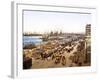 Quai De La Joliette, Marseilles, France, Pub. 1890-1900-null-Framed Giclee Print