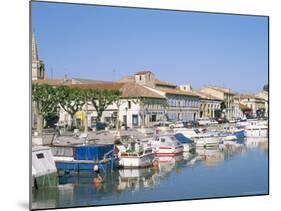 Quai De La Paix, Le Canal Du Rhone at Sete, Town of Beaucaire, Gard, Languedoc Roussillon, France-Bruno Barbier-Mounted Photographic Print