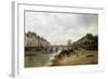 Quai de la Seine et le Pont-Marie-Stanislas Lepine-Framed Giclee Print