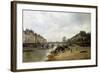 Quai de la Seine et le Pont-Marie-Stanislas Lepine-Framed Giclee Print