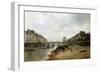 Quai de la Seine et le Pont-Marie-Stanislas Lepine-Framed Giclee Print