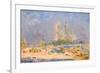 Quai De La Tournelle and Notre-Dame De Paris, 1884-Albert-Charles Lebourg-Framed Giclee Print