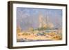 Quai De La Tournelle and Notre-Dame De Paris, 1884-Albert-Charles Lebourg-Framed Giclee Print