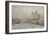 Quai De La Tournelle and Notre-Dame De Paris, 1909-Albert-Charles Lebourg-Framed Giclee Print