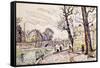 Quai De Seine-Paul Signac-Framed Stretched Canvas
