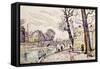 Quai De Seine-Paul Signac-Framed Stretched Canvas
