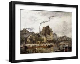 Quai de Valmy et canal Saint Martin-Frank Boggs-Framed Giclee Print