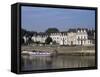 Quai Des Carmes on River Maine, Angers, Anjou, Pays De La Loire, France-J Lightfoot-Framed Stretched Canvas
