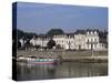 Quai Des Carmes on River Maine, Angers, Anjou, Pays De La Loire, France-J Lightfoot-Stretched Canvas
