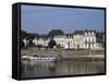 Quai Des Carmes on River Maine, Angers, Anjou, Pays De La Loire, France-J Lightfoot-Framed Stretched Canvas