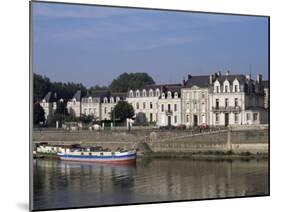 Quai Des Carmes on River Maine, Angers, Anjou, Pays De La Loire, France-J Lightfoot-Mounted Photographic Print