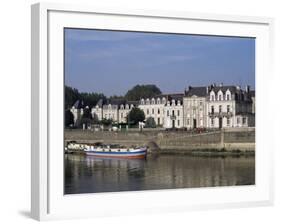 Quai Des Carmes on River Maine, Angers, Anjou, Pays De La Loire, France-J Lightfoot-Framed Photographic Print