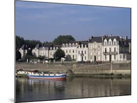 Quai Des Carmes on River Maine, Angers, Anjou, Pays De La Loire, France-J Lightfoot-Mounted Photographic Print