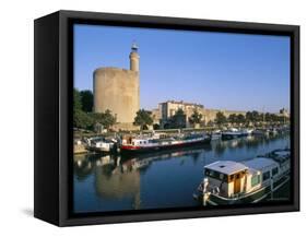 Quai Des Croisades, Aigues-Mortes, Languedoc-Roussillon, France-Bruno Barbier-Framed Stretched Canvas