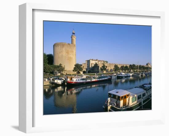 Quai Des Croisades, Aigues-Mortes, Languedoc-Roussillon, France-Bruno Barbier-Framed Photographic Print