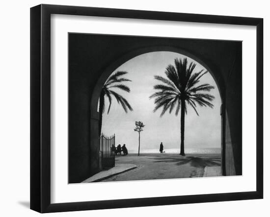 Quai Des États-Unis, Nice, France, 1937-Martin Hurlimann-Framed Giclee Print