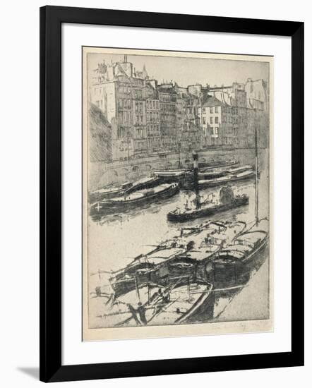 Quai Des Grands Augustins, 1915-William A Levy-Framed Giclee Print