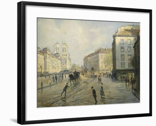 Quai des Grands Augustins-Jean Francois Raffaelli-Framed Giclee Print