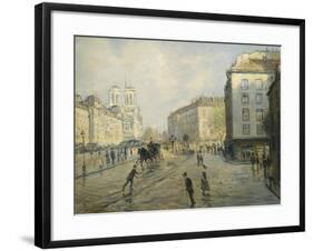 Quai des Grands Augustins-Jean Francois Raffaelli-Framed Giclee Print