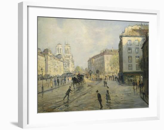 Quai des Grands Augustins-Jean Francois Raffaelli-Framed Giclee Print