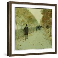 Quai Du Louvre, 1889-Childe Hassam-Framed Giclee Print