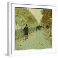 Quai Du Louvre, 1889-Childe Hassam-Framed Giclee Print