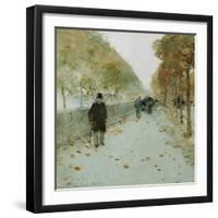 Quai Du Louvre, 1889-Childe Hassam-Framed Giclee Print